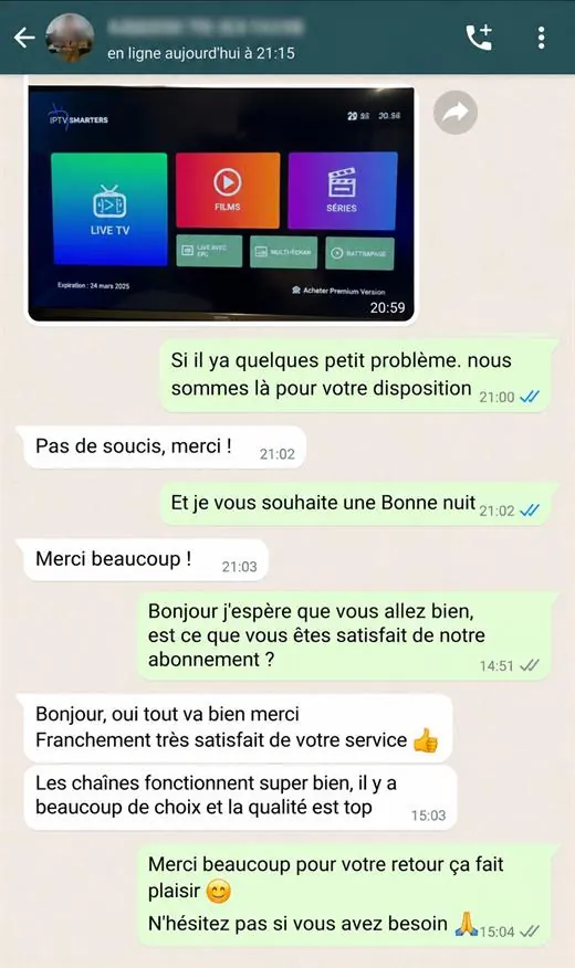 Retour client Atlas Pro IBO 2